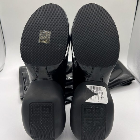 Givenchy Glossy Black Over the Knee Boots - Picture 10 of 12